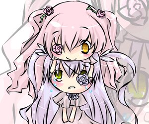 Rating: Safe Score: 0 Tags: 2girls barasuishou blush chibi dress flower hair_flower image kaname_madoka kirakishou long_hair multiple_girls pair pink_hair ribbon rose smile ultimate_madoka very_long_hair white_dress white_rose yellow_eyes User: admin