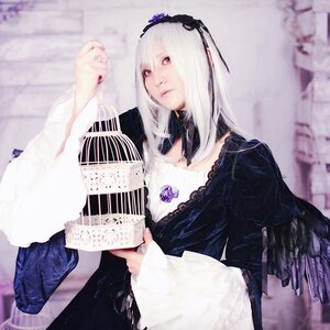 Rating: Safe Score: 0 Tags: 1girl 3d black_dress blurry depth_of_field dress feathers hairband long_hair long_sleeves looking_at_viewer photo solo suigintou white_hair wings User: admin