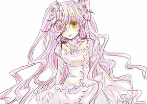 Rating: Safe Score: 0 Tags: 1girl dress flower frills image kirakishou long_hair pink_hair rose solo two_side_up ultimate_madoka very_long_hair white_dress yellow_eyes User: admin