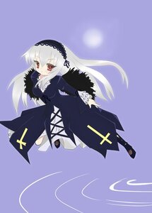 Rating: Safe Score: 0 Tags: 1girl black_wings dress flower frills full_body hairband image long_hair long_sleeves looking_at_viewer purple_background red_eyes ribbon rose solo standing suigintou very_long_hair wings User: admin
