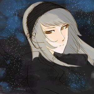 Rating: Safe Score: 0 Tags: 1girl bangs closed_mouth eyebrows_visible_through_hair half-closed_eyes image long_hair looking_at_viewer night night_sky shooting_star silver_hair sky smile solo space star_(sky) starry_sky suigintou User: admin