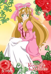 Rating: Safe Score: 0 Tags: 1girl blonde_hair bow dress flower green_eyes hair_bow hina_ichigo hinaichigo image long_hair looking_at_viewer pink_bow pink_dress pink_flower pink_rose red_flower red_rose rose solo very_long_hair User: admin