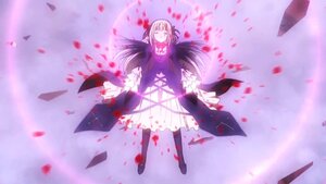 Rating: Safe Score: 0 Tags: 1girl black_legwear closed_eyes dress flower full_body hair_ribbon image long_hair long_sleeves pantyhose petals ribbon rose solo suigintou very_long_hair wings User: admin