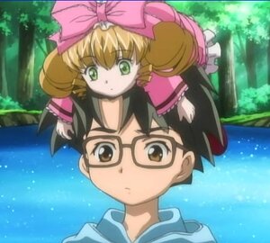 Rating: Safe Score: 0 Tags: 1boy 1girl black_hair blonde_hair bow day dress drill_hair expressionless frills glasses green_eyes hair_bow hina_ichigo hinaichigo image lake long_hair long_sleeves looking_at_viewer outdoors pink_bow sky solo User: admin