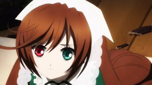 Rating: Safe Score: 0 Tags: 1girl brown_hair green_eyes heterochromia image looking_at_viewer red_eyes ribbon short_hair solo souseiseki suiseiseki User: admin