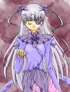 Rating: Safe Score: 0 Tags: 1girl barasuishou cowboy_shot dress expressionless eyepatch flower image long_hair long_sleeves looking_at_viewer solo standing suigintou very_long_hair yellow_eyes User: admin