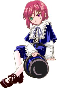 Rating: Safe Score: 0 Tags: 1boy auto_tagged frilled_shirt_collar frills full_body green_eyes heterochromia image long_sleeves looking_at_viewer otoko_no_ko short_hair shorts sitting solo souseiseki striped User: admin
