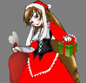 Rating: Safe Score: 0 Tags: 1girl blush box brown_hair christmas dress gift gift_box green_eyes hat heterochromia holding_gift image long_hair long_sleeves looking_at_viewer red_dress red_eyes santa_costume solo suiseiseki User: admin