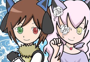 Rating: Safe Score: 0 Tags: 2girls animal_ears brown_hair cat_ears flower green_eyes hair_flower hair_ornament heterochromia image kirakishou long_hair looking_at_viewer multiple_girls pair pink_hair red_eyes rose smile souseiseki white_flower white_rose yellow_eyes User: admin