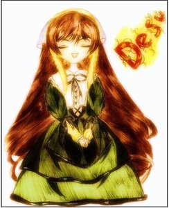 Rating: Safe Score: 0 Tags: 1girl auto_tagged brown_hair closed_eyes dress facing_viewer green_dress image long_hair long_sleeves open_mouth pointy_ears simple_background smile solo suiseiseki very_long_hair User: admin