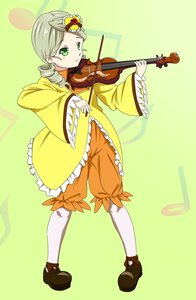 Rating: Safe Score: 0 Tags: 1girl bow_(instrument) drill_hair flower full_body green_eyes guitar hair_flower hair_ornament holding_instrument image instrument kanaria music musical_note playing_instrument solo twin_drills violin User: admin