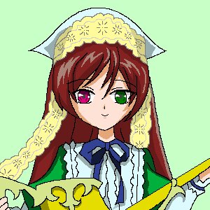 Rating: Safe Score: 0 Tags: 1girl dress green_background green_dress green_eyes head_scarf heterochromia image long_hair long_sleeves looking_at_viewer red_eyes simple_background smile solo suiseiseki upper_body User: admin