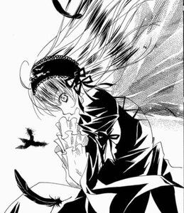 Rating: Safe Score: 0 Tags: 1girl ahoge bird dress frills greyscale hairband image long_hair long_sleeves looking_at_viewer monochrome smile solo suigintou very_long_hair wings User: admin