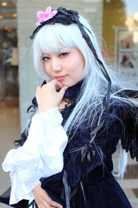 Rating: Safe Score: 0 Tags: 1girl 3d bangs blurry blurry_background blurry_foreground closed_mouth depth_of_field dress hairband indoors lips lolita_fashion long_hair long_sleeves photo red_eyes ribbon solo suigintou User: admin