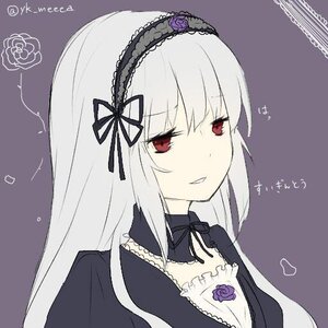 Rating: Safe Score: 0 Tags: 1girl bangs black_flower black_ribbon black_rose detached_collar dress eyebrows_visible_through_hair flower hairband image lolita_fashion long_hair long_sleeves looking_at_viewer parted_lips purple_flower purple_rose red_eyes red_flower red_rose ribbon rose silver_hair simple_background solo suigintou twitter_username upper_body User: admin