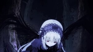 Rating: Safe Score: 0 Tags: 1girl bangs black_ribbon black_wings closed_mouth dress eyebrows_visible_through_hair flower frills hairband image long_hair long_sleeves looking_at_viewer red_eyes ribbon silver_hair solo suigintou very_long_hair wings User: admin