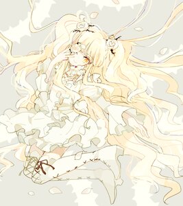 Rating: Safe Score: 0 Tags: 1girl blonde_hair boots cross-laced_footwear dress flower frills hair_flower hair_ornament image kirakishou long_hair one_eye_closed petals pink_hair rose smile solo thigh_boots thighhighs very_long_hair white_dress white_rose yellow_eyes User: admin