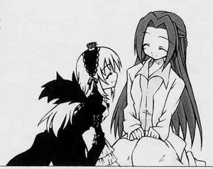 Rating: Safe Score: 0 Tags: 2girls blush closed_eyes dress greyscale hairband image kakizaki_megu long_hair long_sleeves monochrome multiple_girls rain sitting solo suigintou very_long_hair wings User: admin