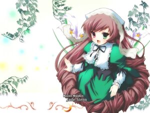 Rating: Safe Score: 0 Tags: 1girl :d brown_hair dress drill_hair frills green_dress green_eyes hat head_scarf heterochromia image long_hair long_sleeves looking_at_viewer open_mouth plant red_eyes smile solo suiseiseki twin_drills twintails very_long_hair watering_can User: admin