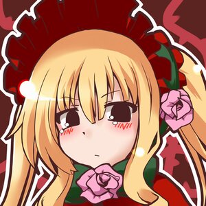 Rating: Safe Score: 0 Tags: 1girl blonde_hair blush bow flower hat image long_hair pink_flower pink_rose rose shinku solo tears User: admin