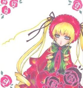 Rating: Safe Score: 0 Tags: 1girl blonde_hair blue_eyes bonnet bow bowtie dress drill_hair flower image long_hair long_sleeves looking_at_viewer pink_flower pink_rose red_dress red_flower red_rose rose shinku simple_background solo twin_drills twintails white_background User: admin