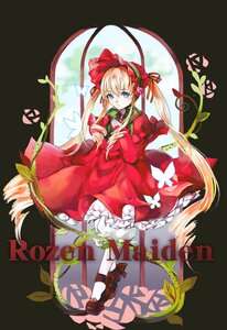 Rating: Safe Score: 0 Tags: 1girl blonde_hair blue_eyes bonnet bow bug butterfly dress flower frills full_body image insect long_hair long_sleeves looking_at_viewer pantyhose red_dress ribbon shinku shoes solo twintails very_long_hair white_legwear User: admin