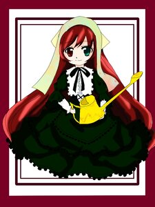 Rating: Safe Score: 0 Tags: 1girl dress frills full_body green_dress green_eyes heterochromia image long_hair long_sleeves looking_at_viewer red_eyes smile solo suiseiseki very_long_hair watering_can User: admin