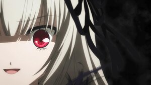 Rating: Safe Score: 3 Tags: 1girl black_ribbon close-up face hair_ribbon image looking_at_viewer open_mouth red_eyes ribbon smile solo suigintou User: admin