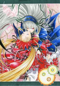 Rating: Safe Score: 0 Tags: 2girls blonde_hair bonnet closed_eyes dress frills hairband hug image long_hair long_sleeves marker_(medium) multiple_girls pair red_dress red_eyes ribbon shinku suigintou torn_clothes traditional_media very_long_hair wings User: admin