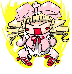 Rating: Safe Score: 0 Tags: 1girl :d blonde_hair bloomers bow chibi closed_eyes dress full_body hat hinaichigo image lily_white long_hair long_sleeves open_mouth pink_bow pink_dress pink_headwear smile solo User: admin