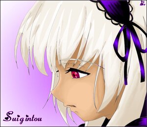 Rating: Safe Score: 0 Tags: 1girl auto_tagged bangs black_border border circle_cut close-up dark_skin dated face hair_ribbon image letterboxed looking_at_viewer ribbon solo suigintou white_hair windowboxed User: admin