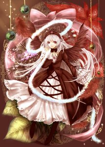 Rating: Safe Score: 0 Tags: 1girl black_wings boots dress feathers flower frills full_body hairband image lolita_hairband long_hair long_sleeves looking_at_viewer red_eyes rose silver_hair solo suigintou very_long_hair wings User: admin