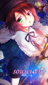 Rating: Safe Score: 0 Tags: 1boy black_rose blue_flower blue_rose capelet flower green_eyes hat heterochromia image pink_rose purple_rose red_eyes red_flower red_rose ribbon rose short_hair solo souseiseki white_rose yellow_rose User: admin