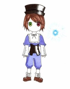 Rating: Safe Score: 0 Tags: 1girl blue_dress brown_hair capelet dress full_body green_eyes hat heterochromia image long_sleeves looking_at_viewer red_eyes shoes short_hair simple_background solo souseiseki standing top_hat white_background User: admin