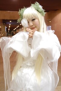 Rating: Safe Score: 0 Tags: 1girl bangs blonde_hair closed_eyes closed_mouth dress kirakishou lips long_hair long_sleeves solo vertical_stripes white_dress white_hair User: admin