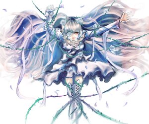 Rating: Safe Score: 0 Tags: 1girl bad_id bad_pixiv_id boots cross-laced_footwear dress eyepatch flower hair_flower hair_ornament image kirakishou lace-up_boots long_hair plant ribbon rose rozen_maiden silver_hair solo thigh_boots thighhighs thorns very_long_hair vines white_flower white_hair white_rose yamabuki_ryuu yellow_eyes User: admin