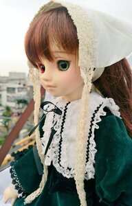 Rating: Safe Score: 0 Tags: 1girl bangs blurry brown_hair closed_mouth depth_of_field doll dress frills green_eyes hat heterochromia lips lolita_fashion long_hair long_sleeves looking_at_viewer red_eyes ribbon solo suiseiseki upper_body User: admin