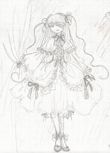 Rating: Safe Score: 0 Tags: 1girl barasuishou boots bow cross-laced_footwear dress eyepatch frills full_body hair_ribbon image lolita_fashion long_hair long_sleeves monochrome ribbon sleeves_past_wrists solo standing very_long_hair User: admin
