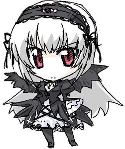 Rating: Safe Score: 0 Tags: 1girl black_dress black_wings chibi closed_mouth dress flower frills full_body hairband image long_hair long_sleeves looking_at_viewer ribbon rose simple_background solo standing suigintou white_background wings User: admin