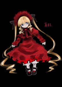 Rating: Safe Score: 0 Tags: 1girl black_background blonde_hair blue_eyes bonnet bow bowtie dress drill_hair frills full_body image long_hair long_sleeves looking_at_viewer red_dress shinku shoes simple_background solo standing twin_drills twintails very_long_hair white_legwear User: admin