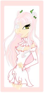 Rating: Safe Score: 0 Tags: 1girl bangs bare_shoulders dress elbow_gloves flower gloves hand_on_hip image kirakishou long_hair long_sleeves looking_at_viewer pink_hair solo standing striped white_gloves yellow_eyes User: admin