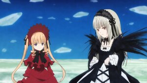 Rating: Safe Score: 0 Tags: 2girls black_wings blonde_hair blue_eyes bonnet bow day dress flower frills hairband image long_hair long_sleeves looking_at_viewer multiple_girls outdoors pair red_dress red_eyes shinku sky suigintou twintails very_long_hair wings User: admin