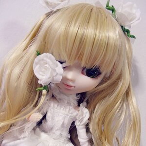Rating: Safe Score: 0 Tags: 1girl bangs blonde_hair closed_mouth doll flower hair_over_one_eye kirakishou leaf lips long_hair looking_at_viewer solo User: admin
