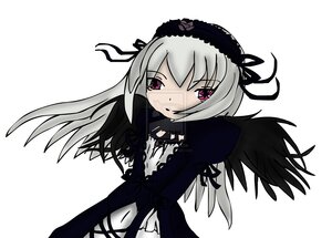 Rating: Safe Score: 0 Tags: 1girl auto_tagged black_wings dress flower hairband image long_hair long_sleeves looking_at_viewer pink_eyes puffy_sleeves rose silver_hair simple_background solo suigintou white_background wings User: admin