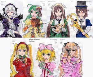 Rating: Safe Score: 0 Tags: 6+girls blonde_hair blue_eyes bonnet bow brown_hair dress drill_hair flower frills green_eyes green_hair hairband hat head_scarf heterochromia hina_ichigo holding image kanaria long_hair long_sleeves looking_at_viewer multiple multiple_girls open_mouth pink_bow red_eyes scissors shinku short_hair siblings silver_hair sisters smile souseiseki suigintou suiseiseki tagme top_hat twin_drills twins twintails User: admin
