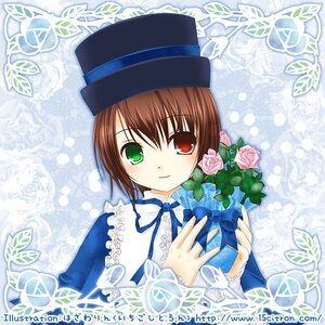 Rating: Safe Score: 0 Tags: 1girl auto_tagged blue_dress brown_hair bug butterfly dress flower frills green_eyes hat heterochromia image insect long_sleeves looking_at_viewer red_eyes ribbon rose short_hair smile solo souseiseki suiseiseki top_hat User: admin