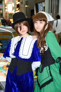 Rating: Safe Score: 0 Tags: 2girls bangs blue_dress blue_eyes blurry blurry_background brown_hair depth_of_field dress green_eyes hat lips long_hair looking_at_viewer multiple_cosplay multiple_girls photo short_hair sisters skirt tagme User: admin