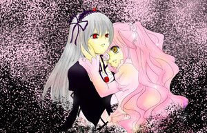 Rating: Safe Score: 0 Tags: 2girls dress frills hairband image kirakishou long_hair long_sleeves multiple_girls pair pink_hair red_eyes silver_hair suigintou wings yellow_eyes yuri User: admin