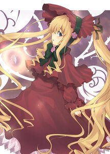 Rating: Safe Score: 0 Tags: 1girl aki_(mare_desiderii) auto_tagged blonde_hair blue_eyes bonnet bow bowtie capelet commentary_request dress drill_hair flower frills green_bow image long_hair long_sleeves red_dress rozen_maiden shinku solo twintails very_long_hair User: admin