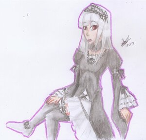 Rating: Safe Score: 0 Tags: 1girl bangs black_dress dress frilled_sleeves frills hairband image juliet_sleeves lolita_fashion long_hair long_sleeves looking_at_viewer red_eyes ribbon signature sitting solo suigintou wings User: admin